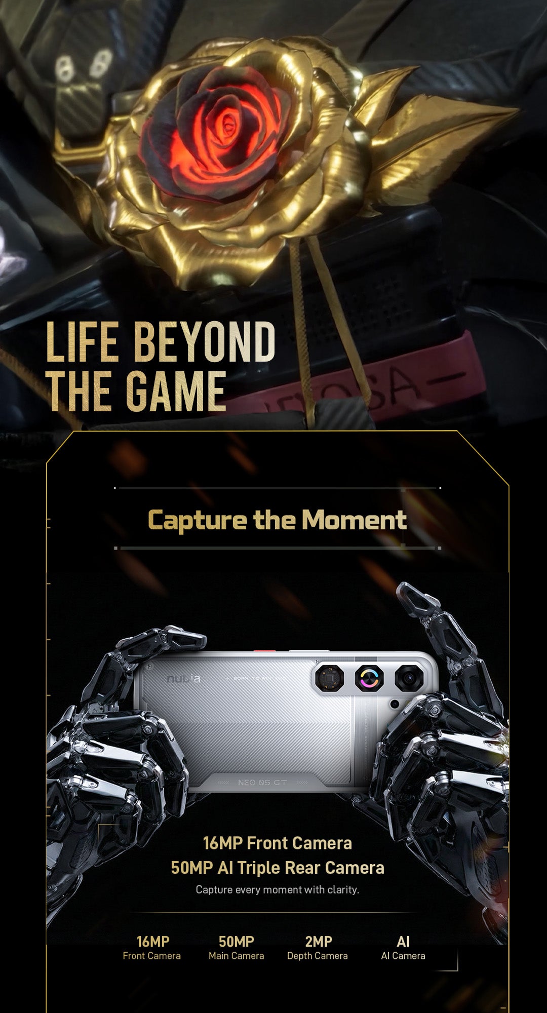 Nubia Neo 5 GT 5G Dual SIM 512GB, 24GB (12GB+12GB) RAM Gaming Phone (Global Version) 10