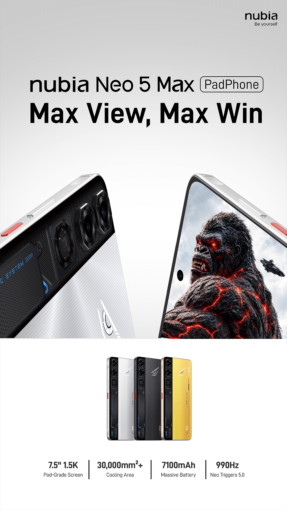 nubia Neo 5 Max PadPhone — Max View, Max Win